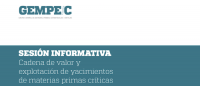 Sesión informativa de GEMPE/C sobre la cadena de valor y la explotación de los yacimientos de materias primas críticas